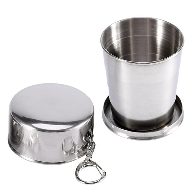 Stainless Steel Portable Folding Cup Telescopic Collapsible Travel Camping Cup